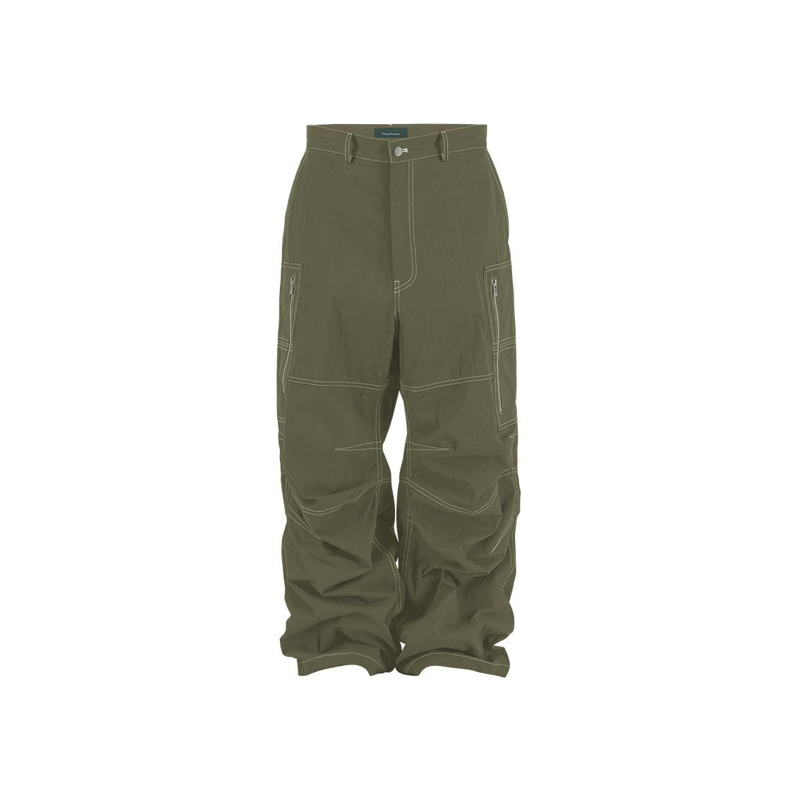 25FWUMCSCOV Undermycar 25FW Stitched Wide Cargo Pants Olive