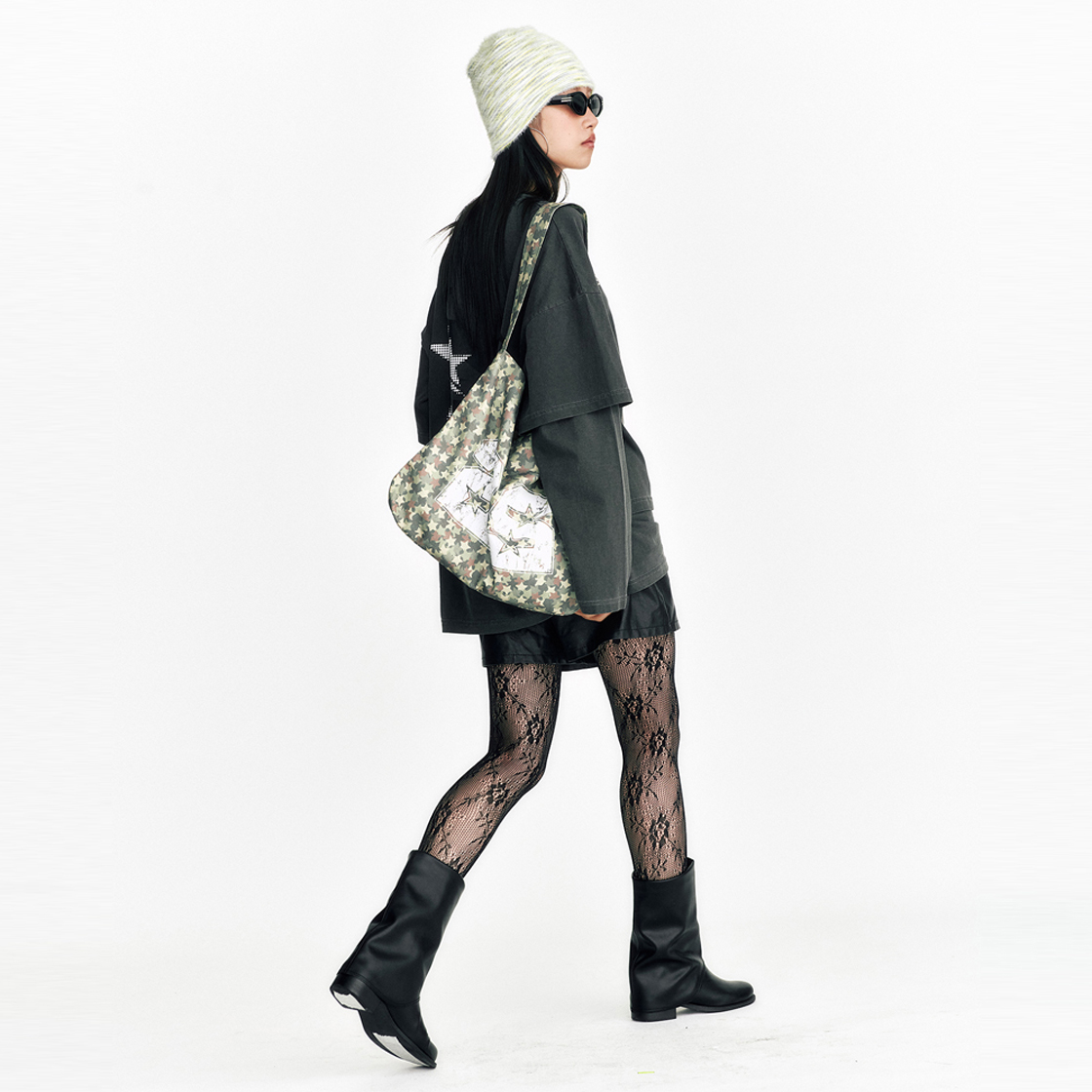 쎄르페 스타 카모 에코백 베이지(SSERPE Stars Comouflage Eco Bag Beige) - 3