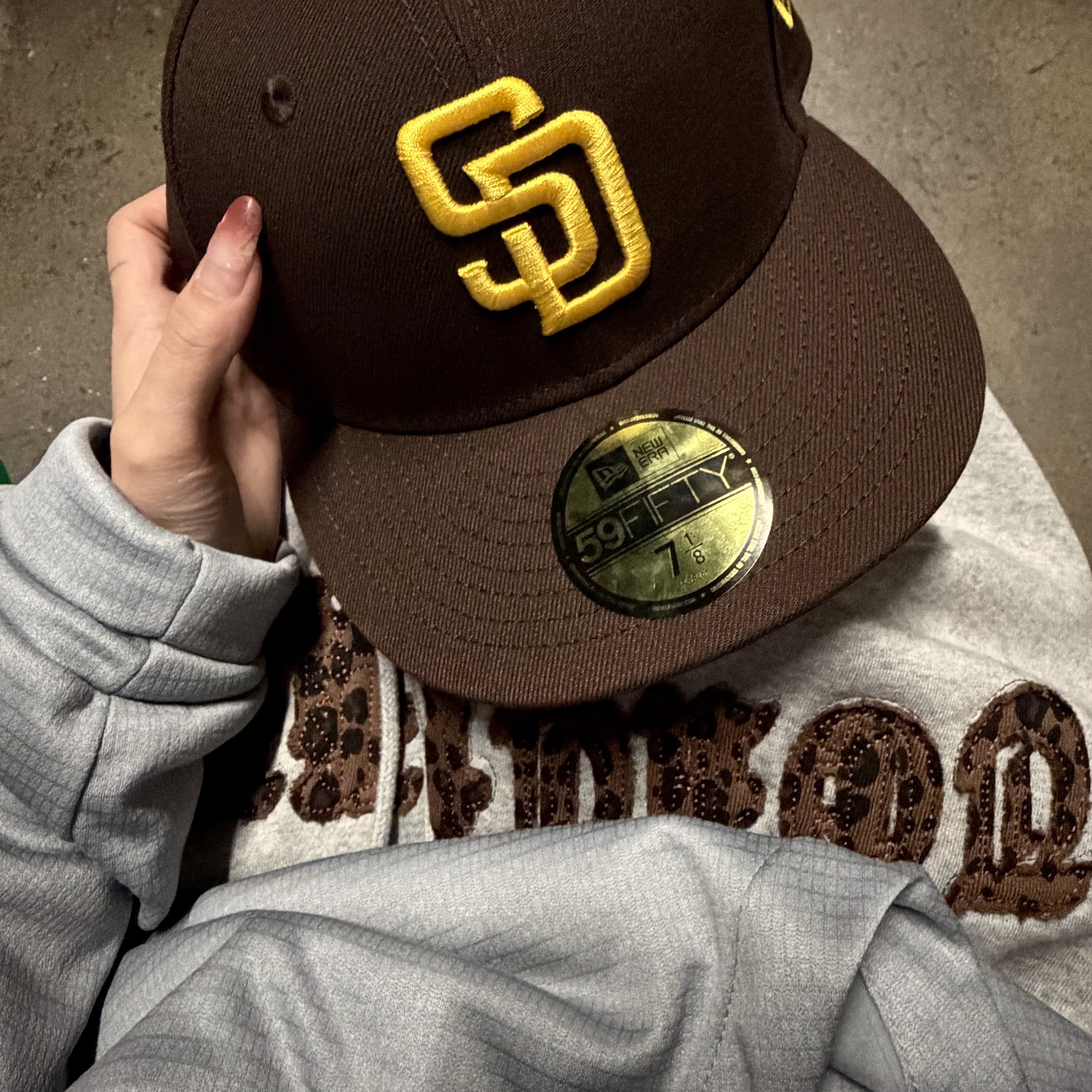 New Era MLB Authentic San Diego Padres Game Brown 착용 스타일 - 1