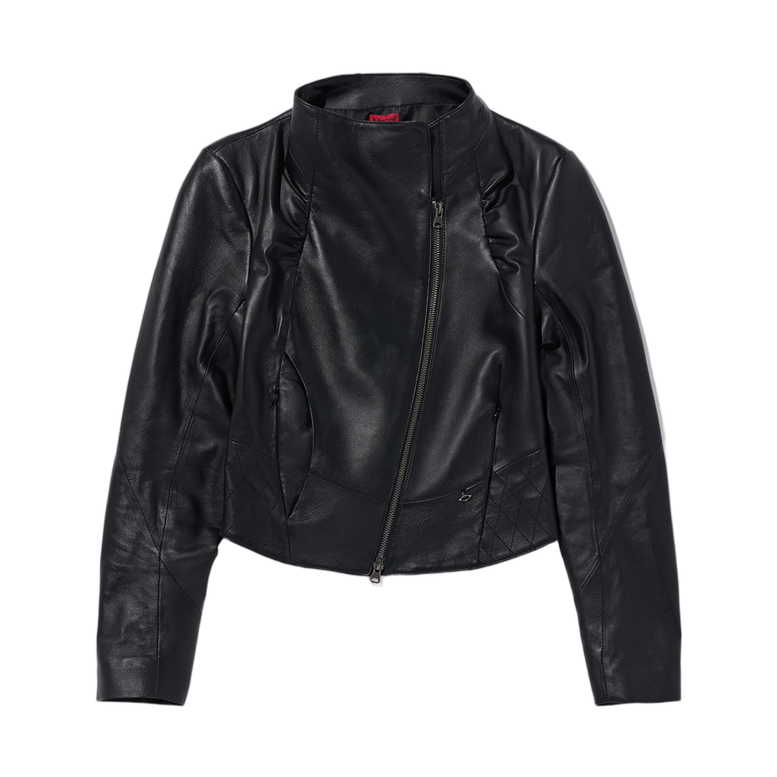 (W) 미스치프 펠리스 레더 자켓 블랙((W) Mischief Pelisse Leather Jacket Black)