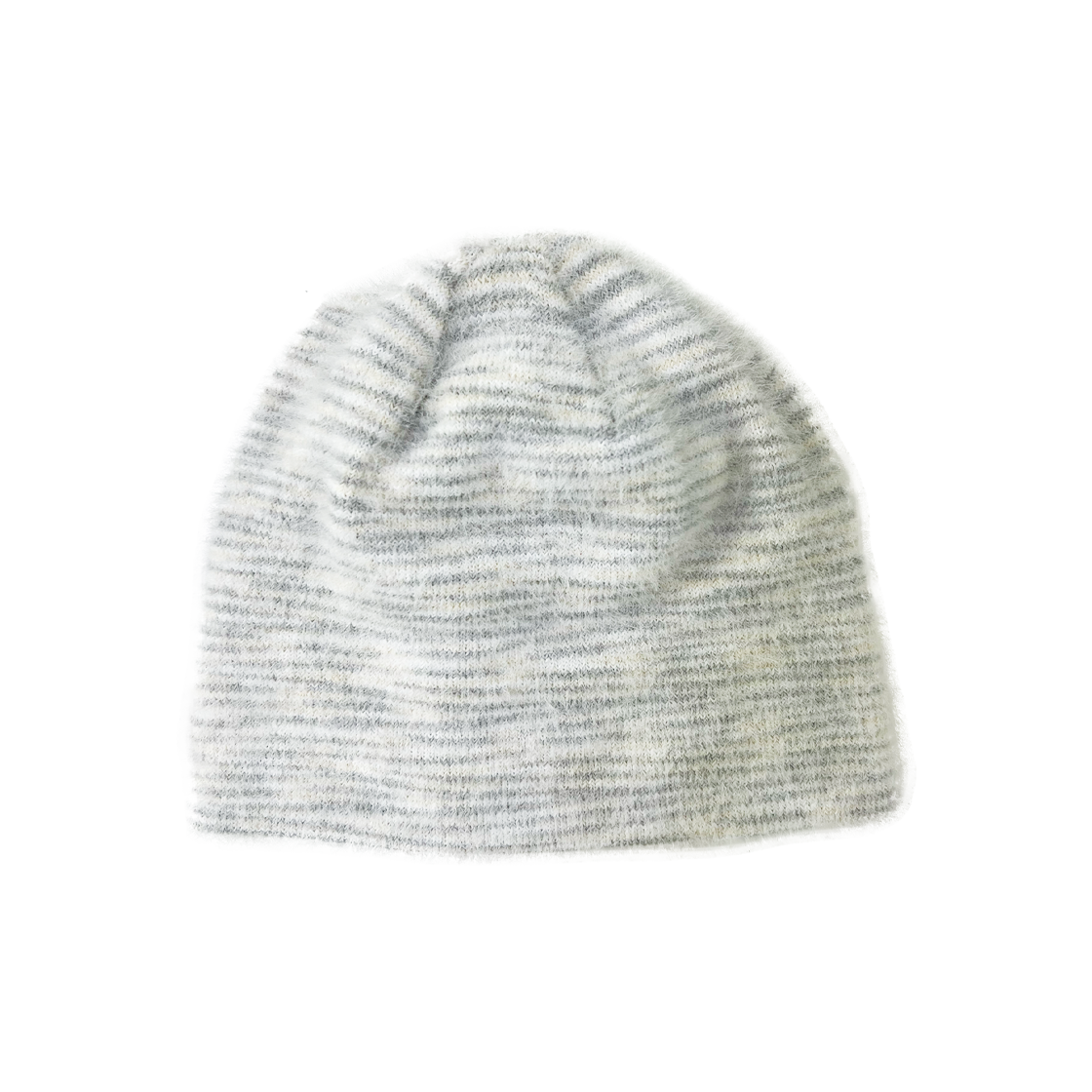 쎄르페 소프트 헤어리 그라데이션 비니 아이보리&그레이(SSERPE Soft Hairy Gradation Beanie Ivory & Grey)