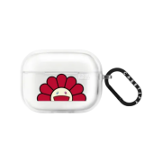 Casetify x Murakami Takashi Smile Red Earbuds Case Frost White