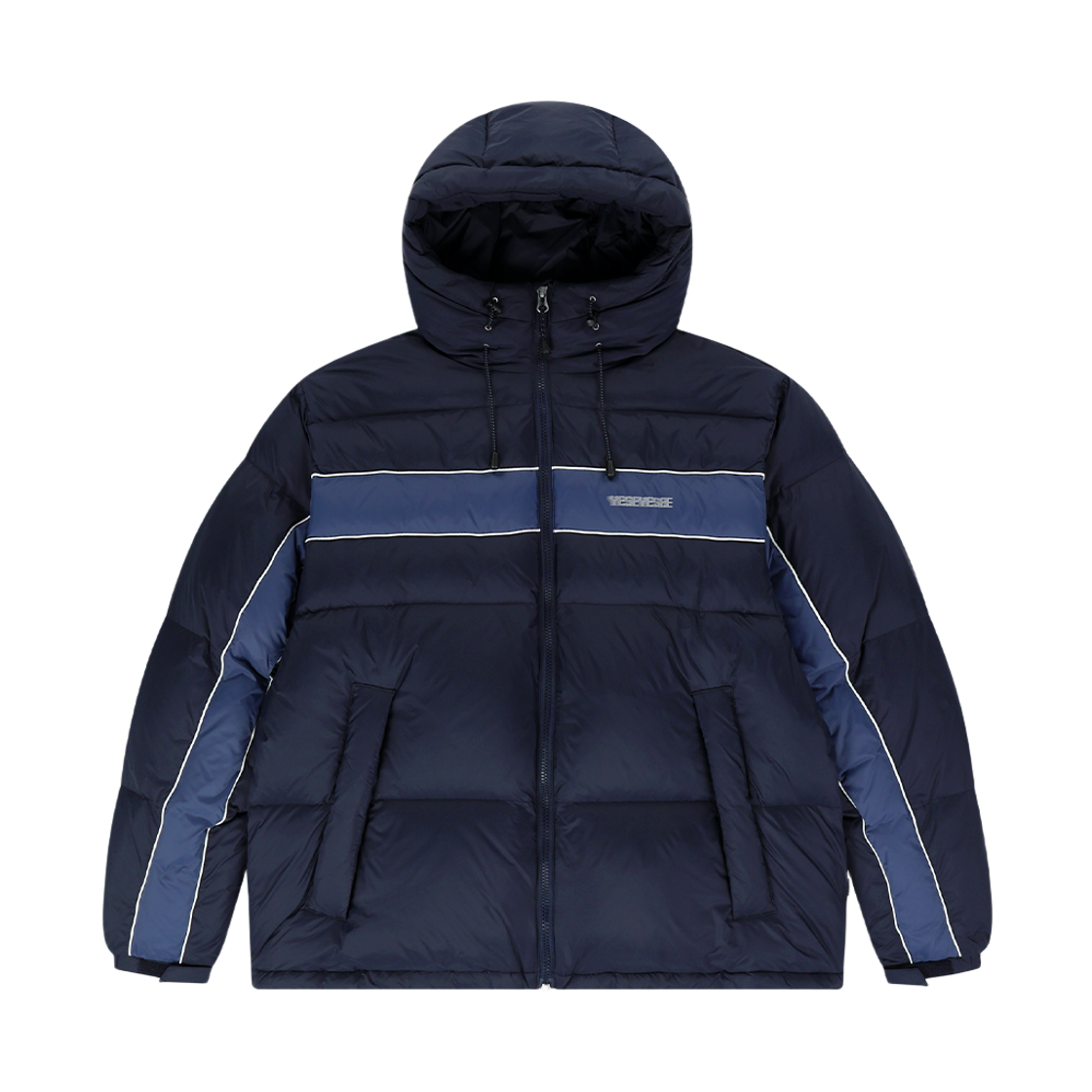 예스아이씨 패널 다운 재킷 네이비(YESEYESEE Paneled Down Jacket Navy)