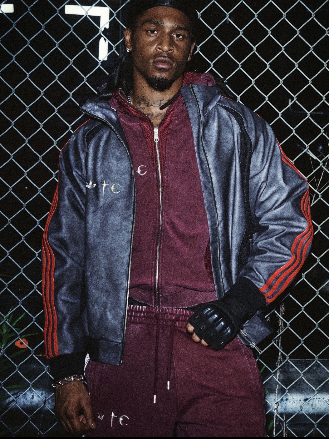 Adidas x Thug Club Teamgeist Sweat Hooded Zip Up Night Indigo - KR Sizing, Adidas x Thug Club Teamgeist Sweatpants Night Indigo - KR Sizing 착용 스타일 - 7