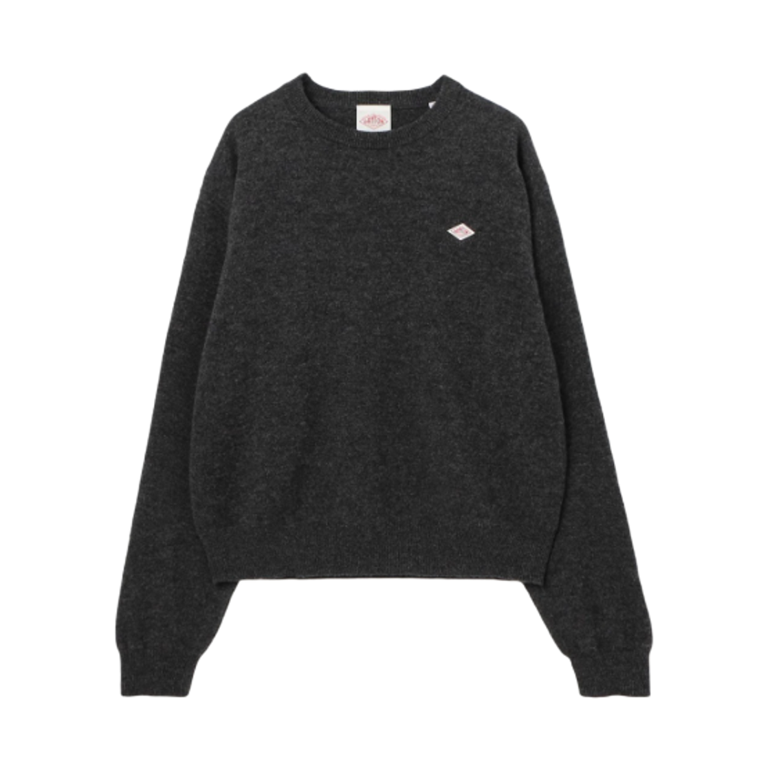 DT-0027 (W) Danton Lambswool Crewneck Knit Pullover Carbon