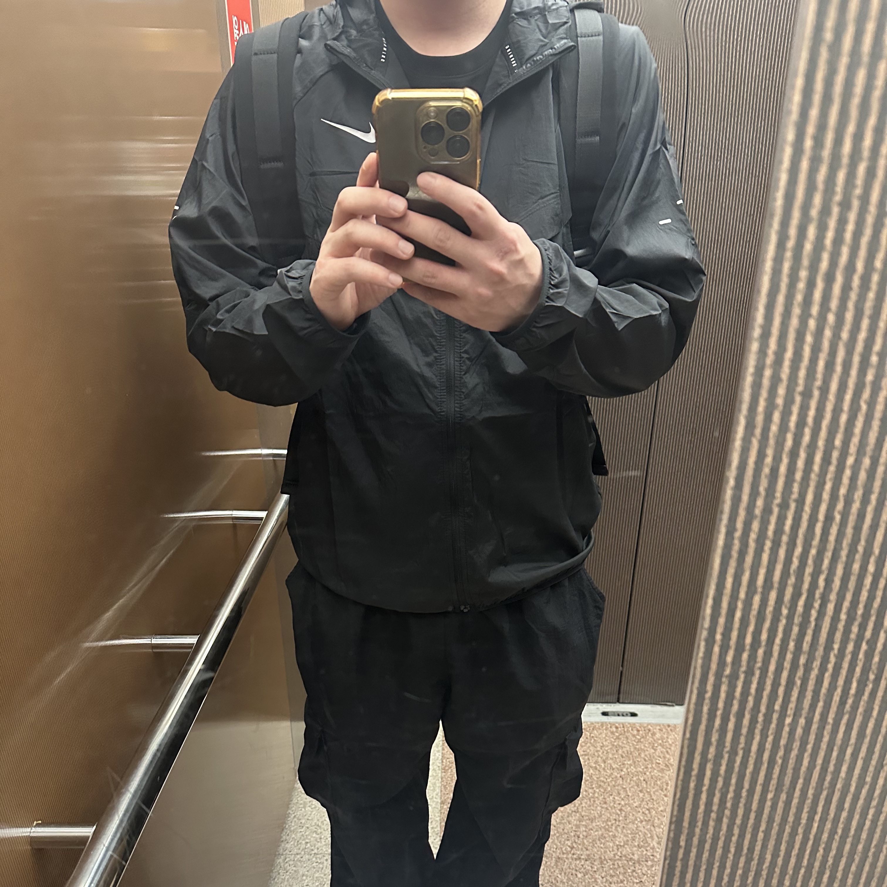 Nike Stride Repel UV Running Jacket Black - Asia 착용 스타일