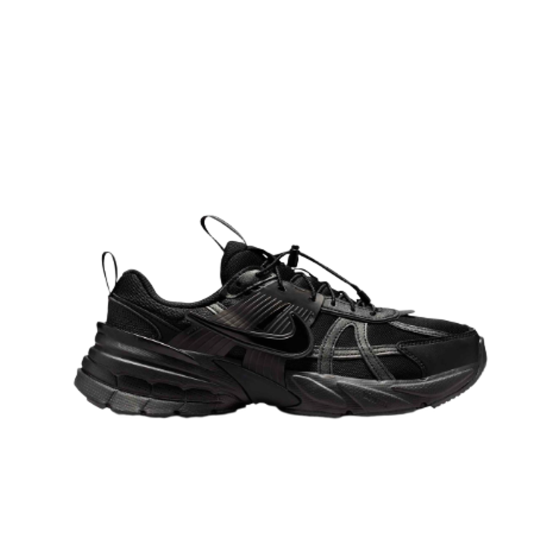 (W) 나이키 V2K 블랙 메탈릭 실버((W) Nike V2K Run Black Metallic Silver)