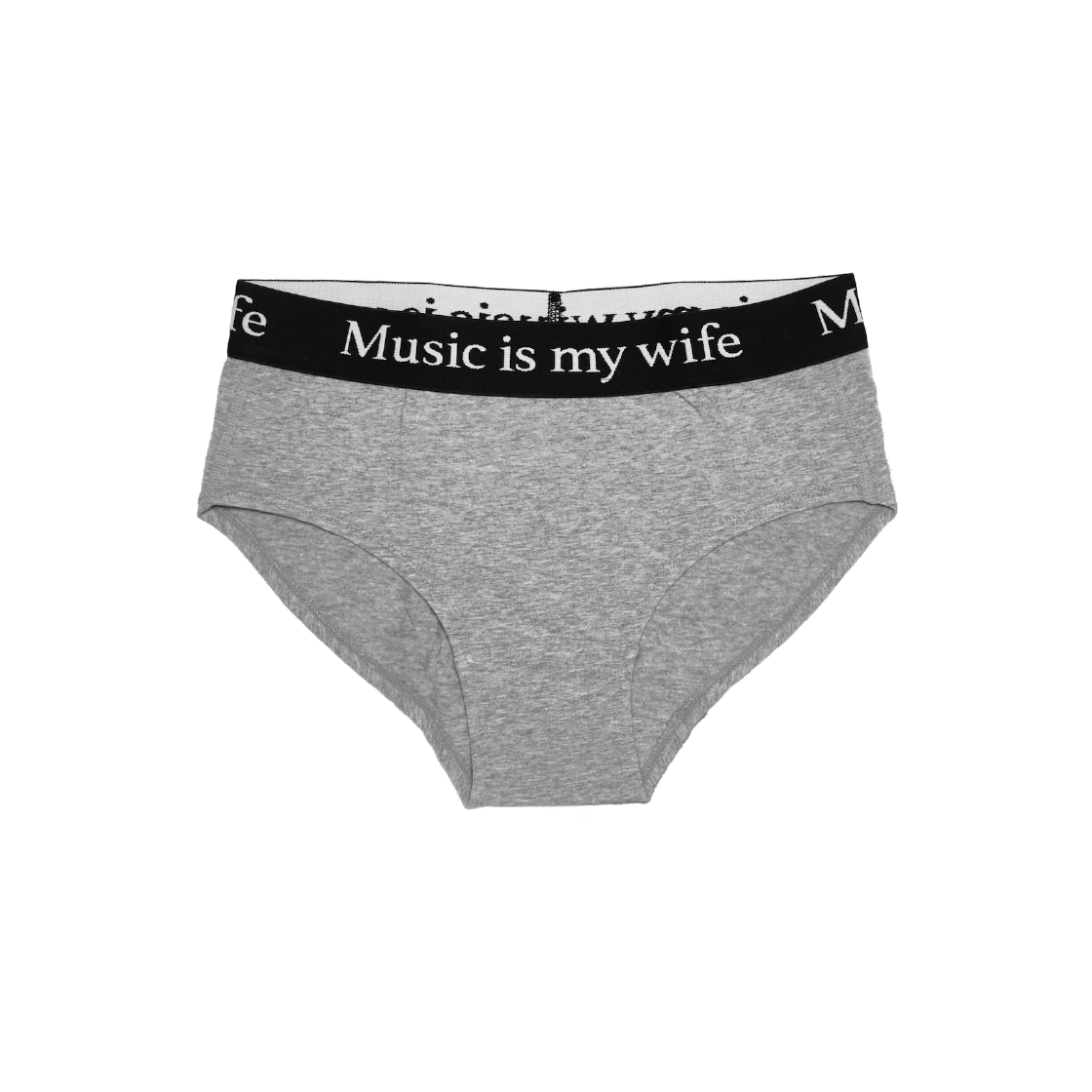 모스키토 머더러스 뮤직 이즈 마이 와이프 언더웨어 비키니 그레이 블랙밴드(Mosquito Murderers Music Is My Wife Underwear Bikini Gray Blackband)
