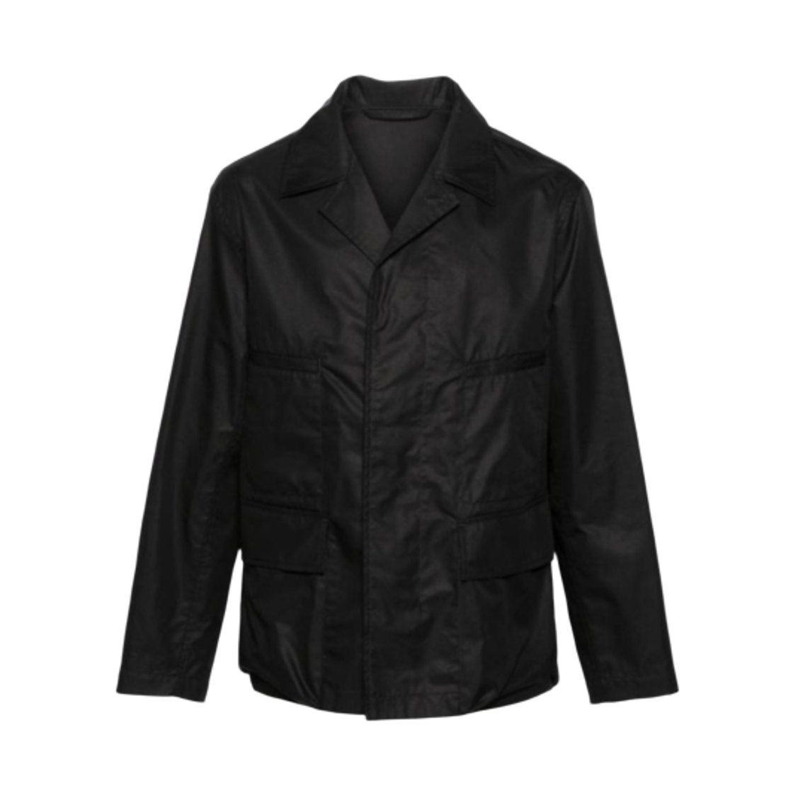OW1056-LF1226-999 Lemaire 4 Pockets Overshirt Black