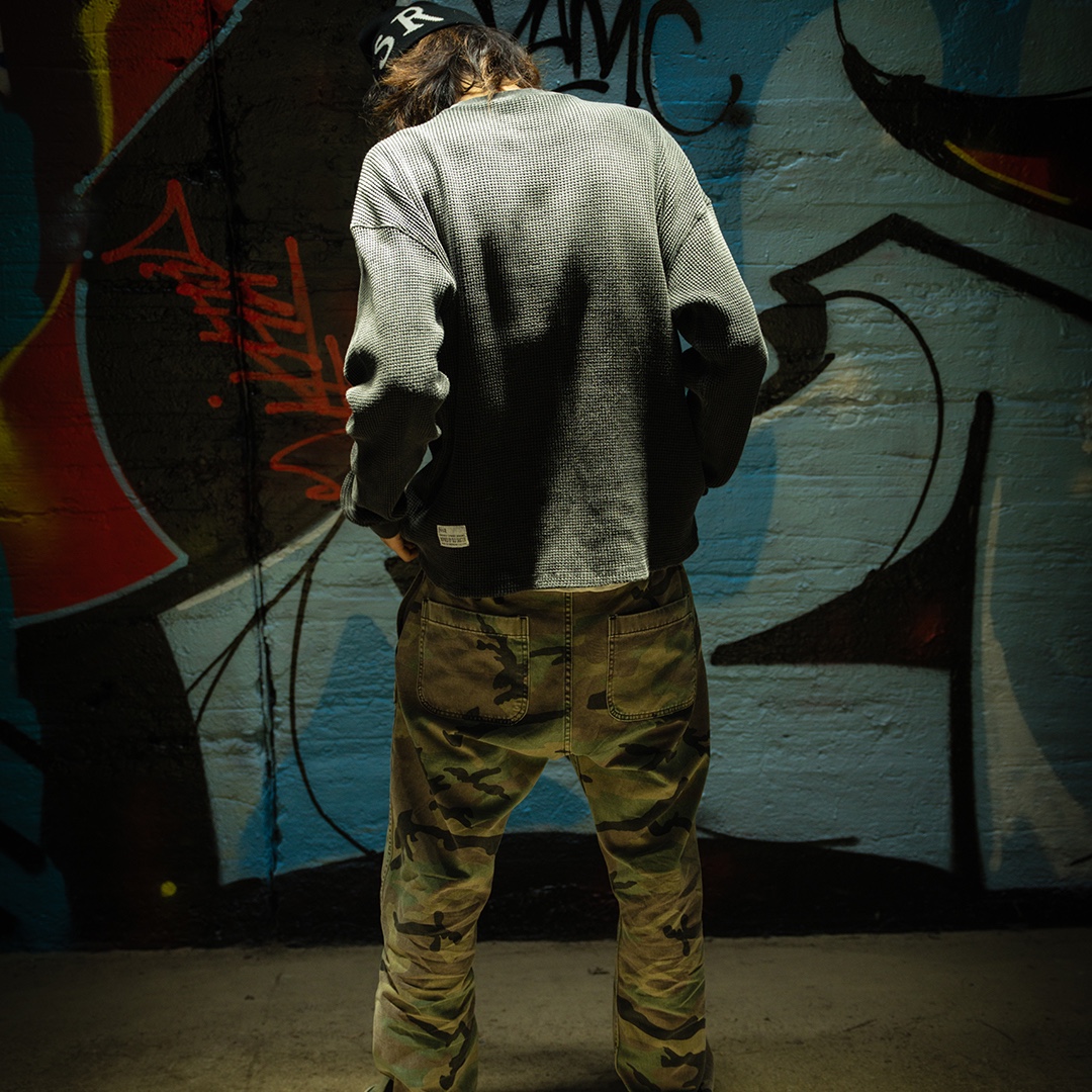 POSR Logo Beanie, POSR Overdyed POSR Waffle Tee Faded Black 착용 스타일