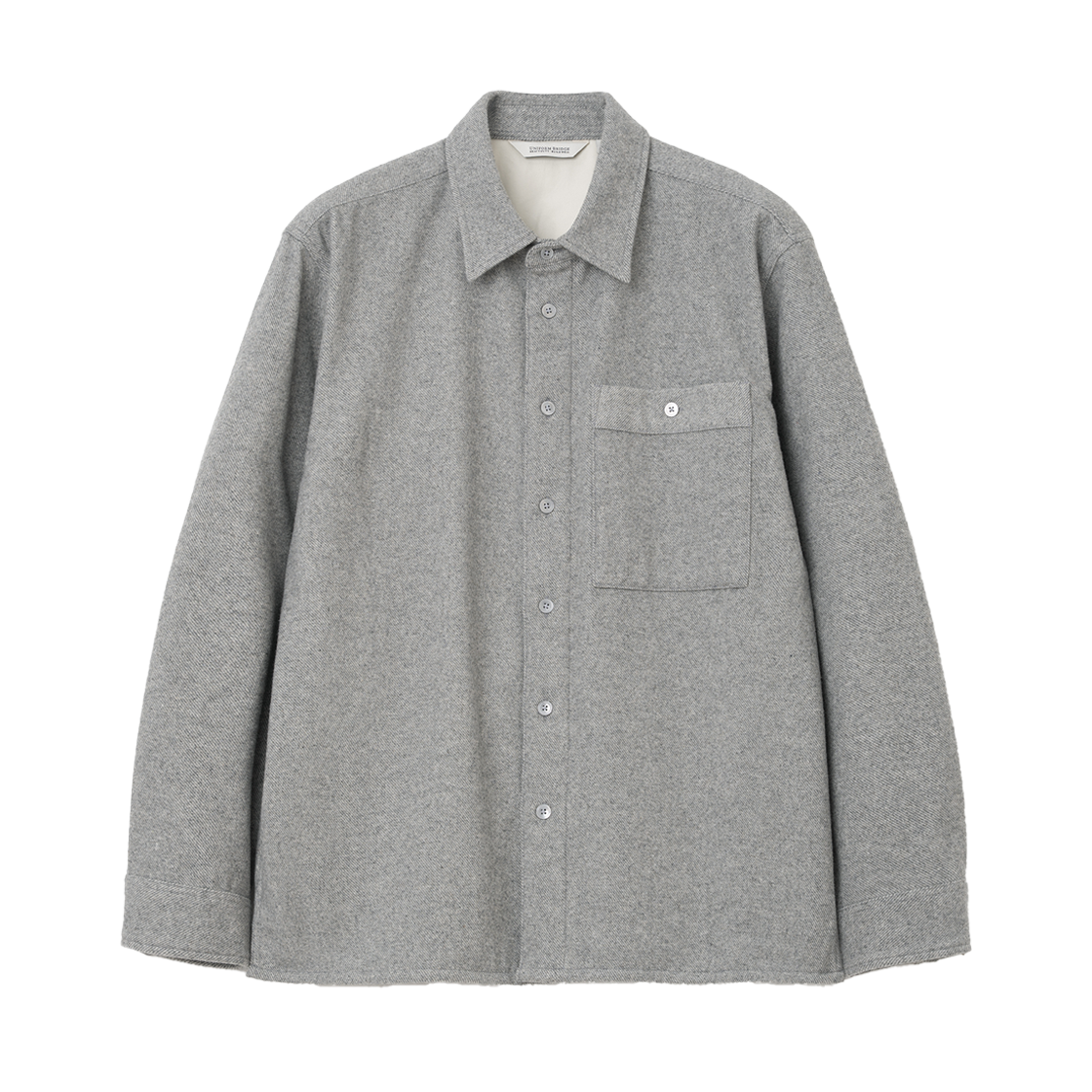 UB2599SH237MLG Uniform Bridge Wool Pocket Shirt Light Grey