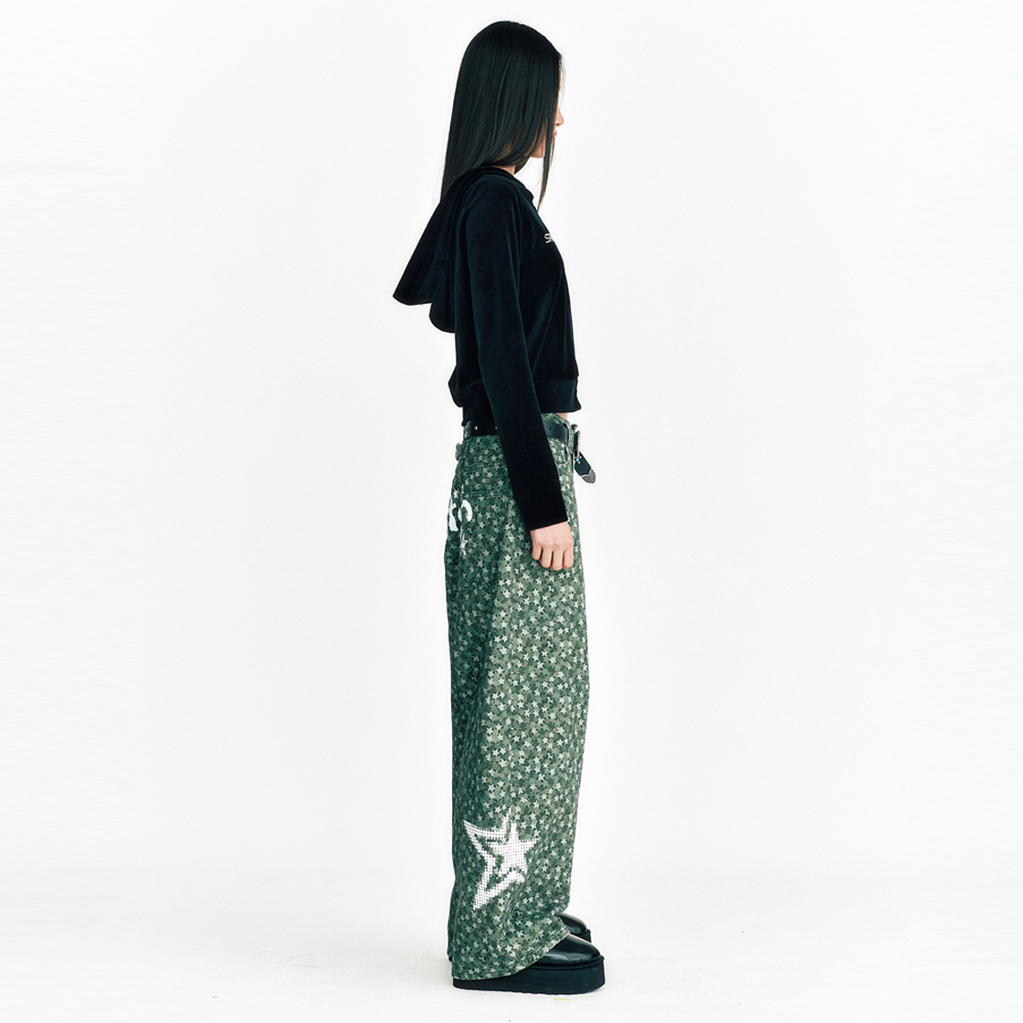 쎄르페 스타 카모 코튼팬츠 카키(SSERPE Stars Camouflage Cotton Pants Khaki) - 6
