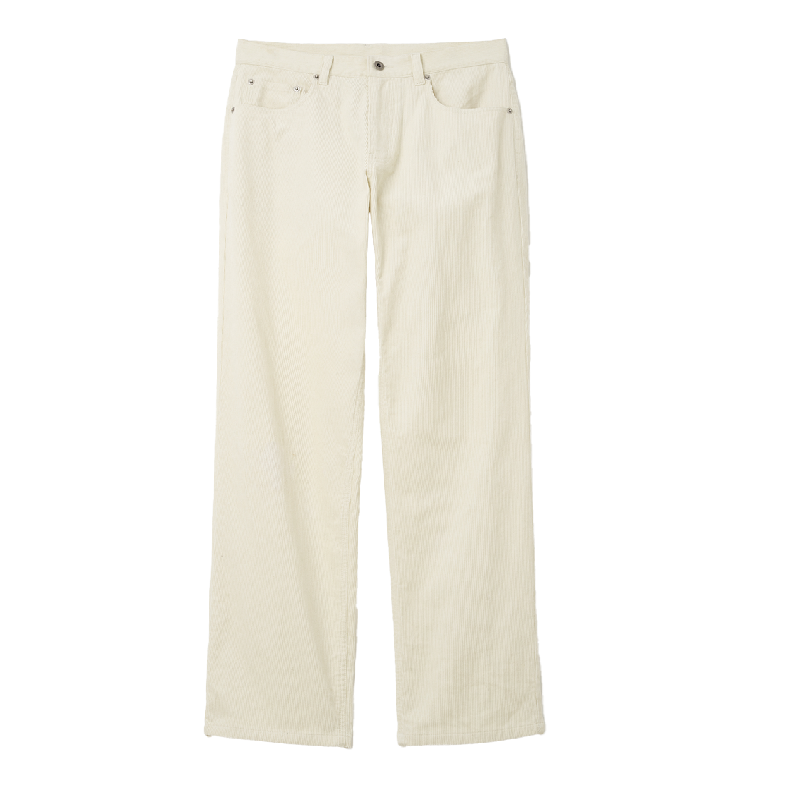 UB2599PT215MEC Uniform Bridge Corduroy Slim Straight Pants Ecru