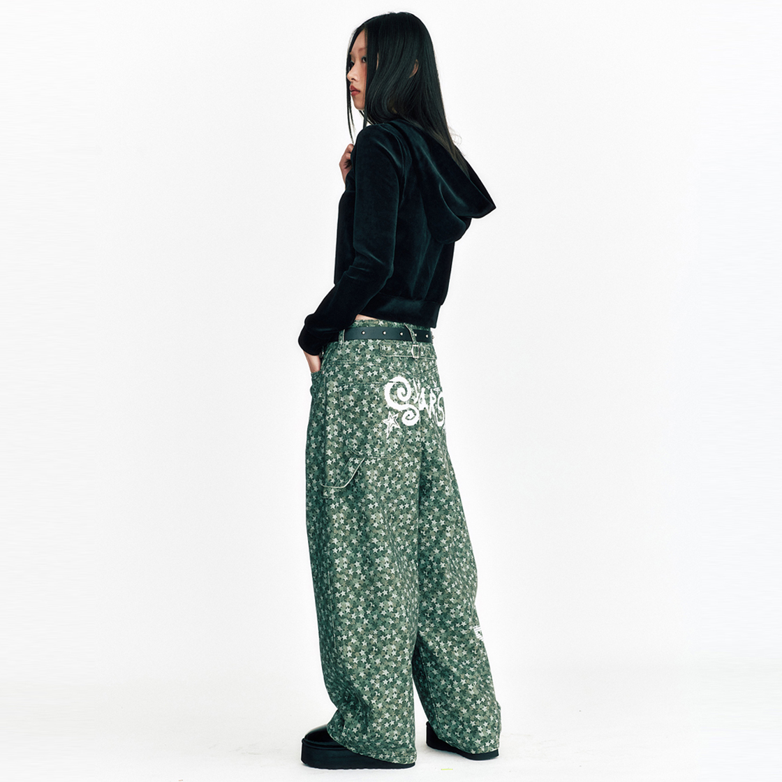 쎄르페 스타 카모 코튼팬츠 카키(SSERPE Stars Camouflage Cotton Pants Khaki) - 5