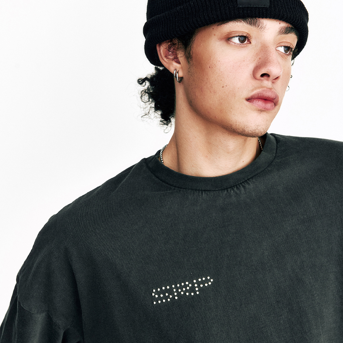 쎄르페 플레임 스타 레이어드 긴팔 티셔츠 피그먼트 차콜(SSERPE Flame Star Layered Long Sleeve T Pigment Charcoal) - 5