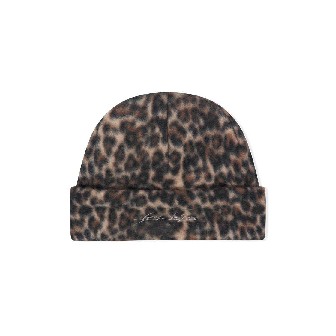 YS253KHWBE04LEO YESEYESEE Lure Fleece Beanie Leopard
