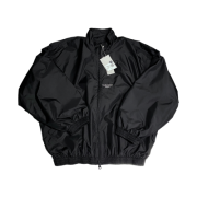 Undermycar Mu.24 Anti Fxxking Logo Play Crop Zip-up Jacket Black