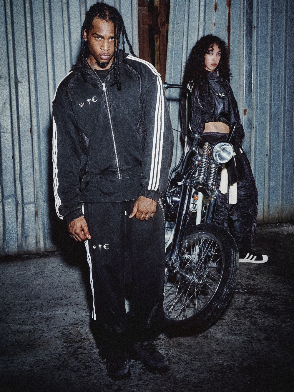 Adidas x Thug Club Teamgeist Sweat Hooded Zip Up Night Indigo - KR Sizing, Adidas x Thug Club Teamgeist Sweatpants Night Indigo - KR Sizing 착용 스타일 - 4