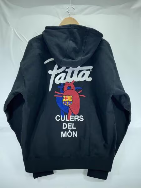 Nike x Patta x FC Barcelona Solo Swoosh Hoodie Culers del Món (FD4147-010) 착용 스타일 - 4