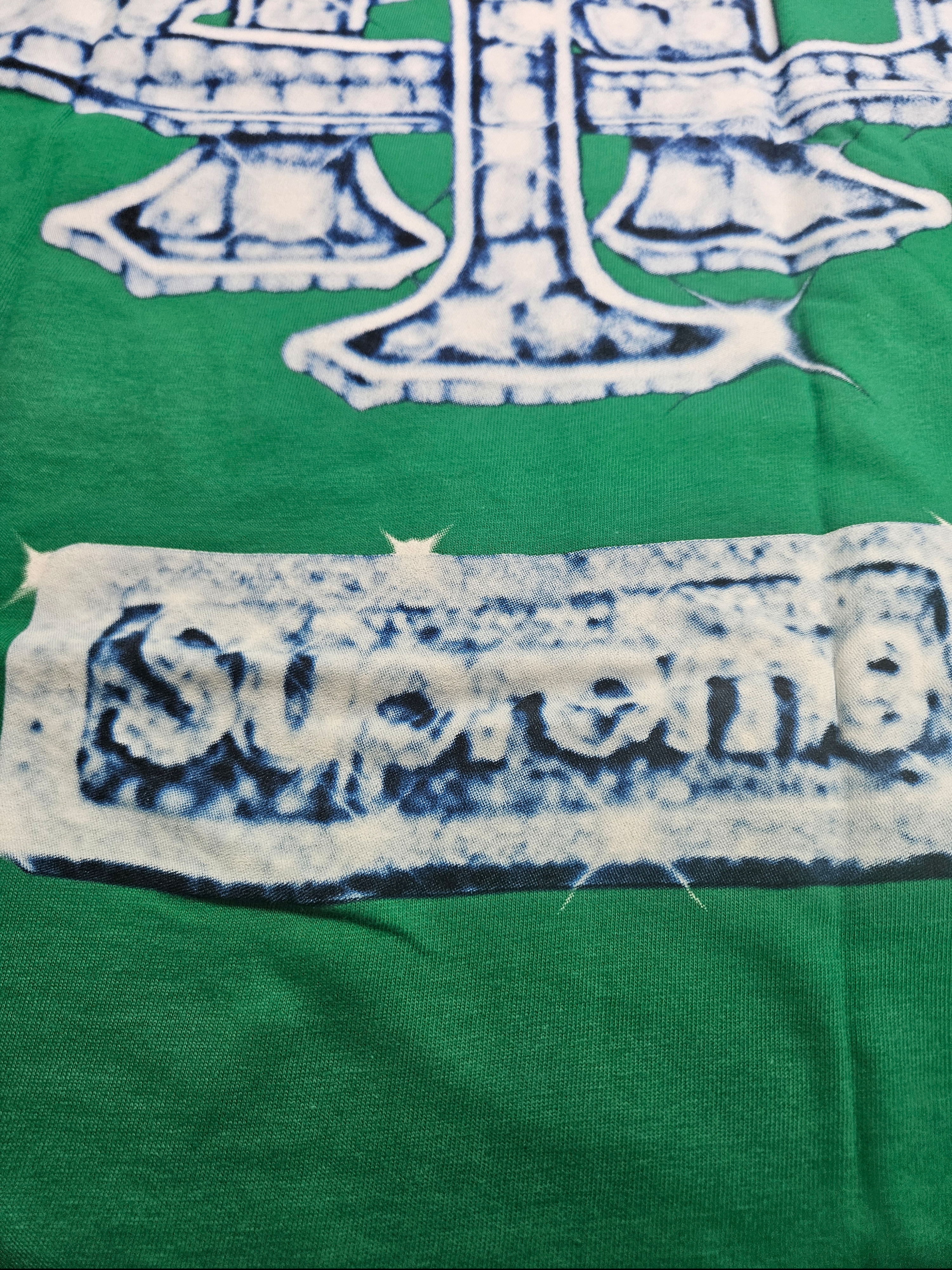 Supreme Snowman T-Shirt Green - 25FW 착용 스타일 - 5