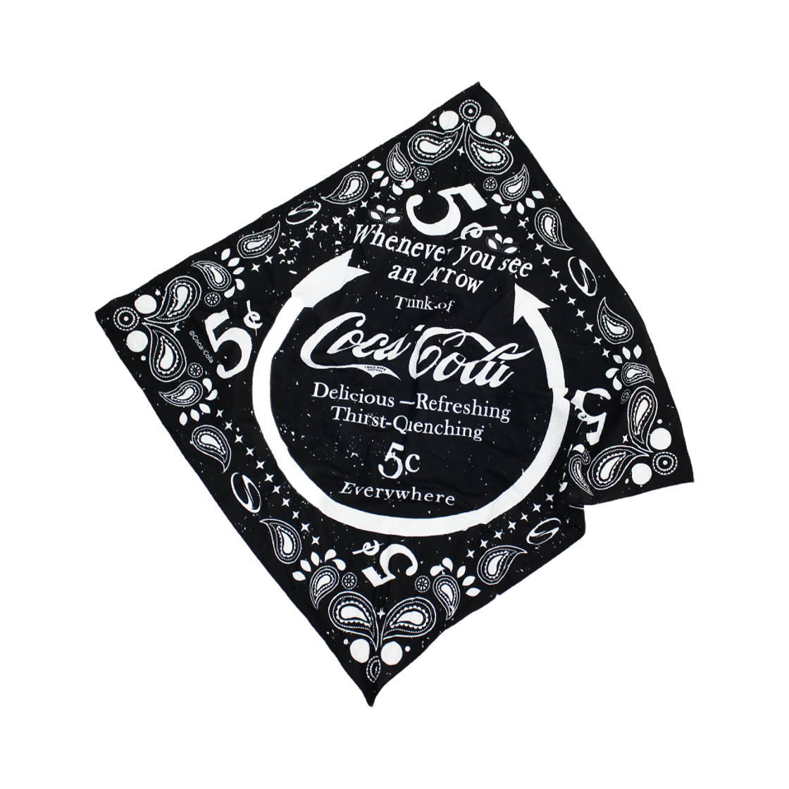 스포츠챔버 x 코카콜라 반다나 블랙(SPORT CHAMBER x Coca-Cola Bandana Black)