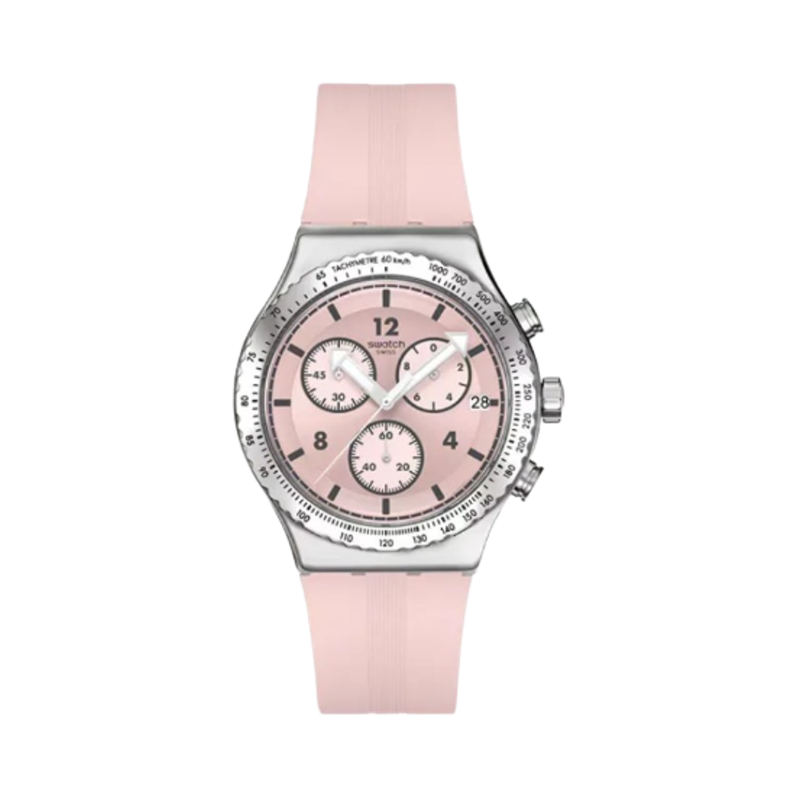 스와치 팝핑리 43mm 쿼츠 핑크(Swatch Poppingly 43mm Quartz Pink)