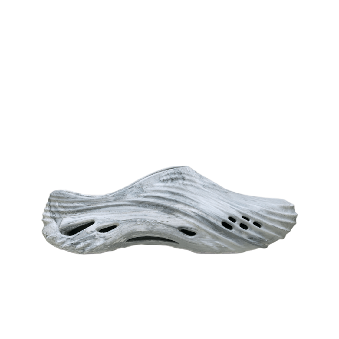 211811-066 Crocs Echo Watercolor Marbled Wave Clog Black White