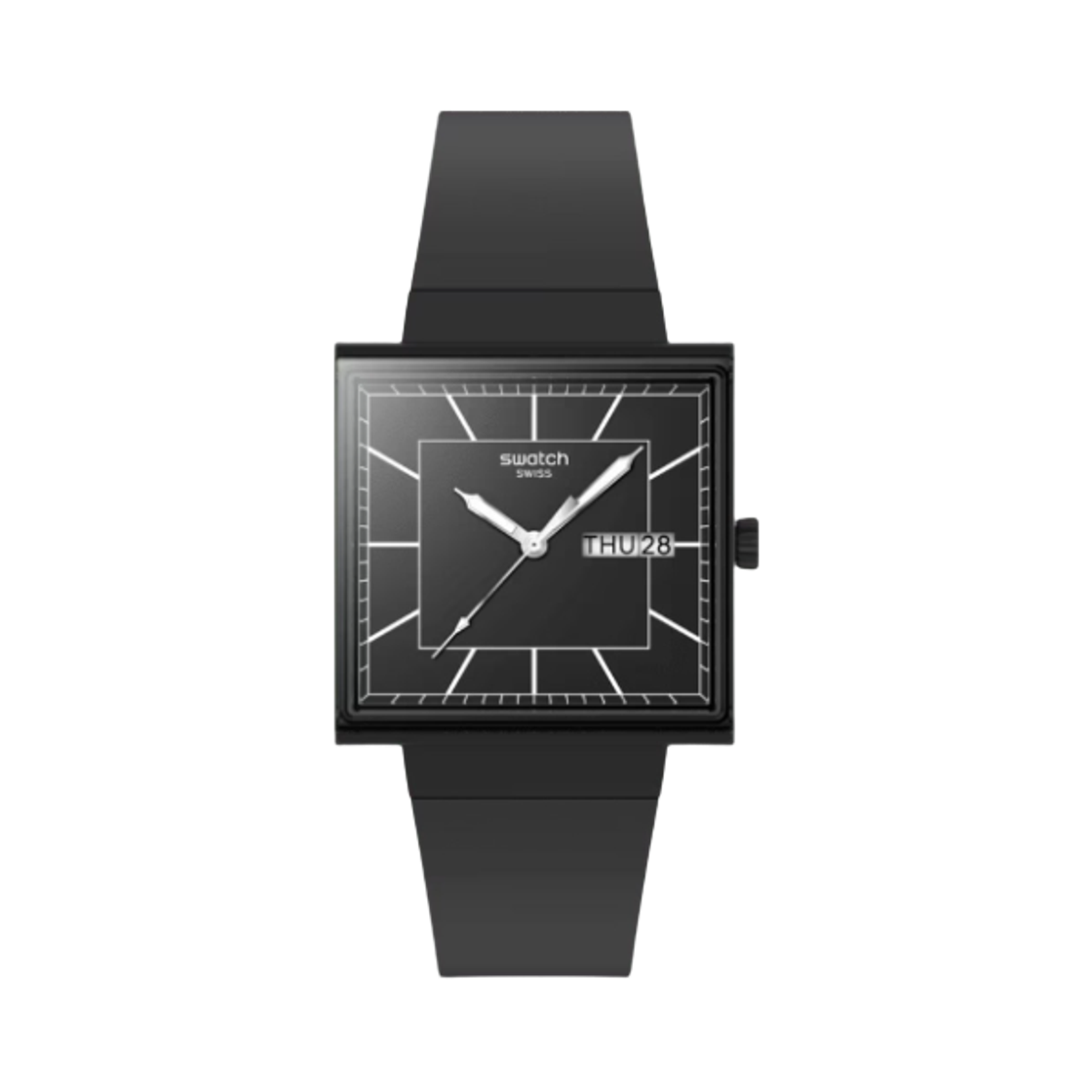 SO34B701 Swatch What If Black Again 41.8mm Quartz Black