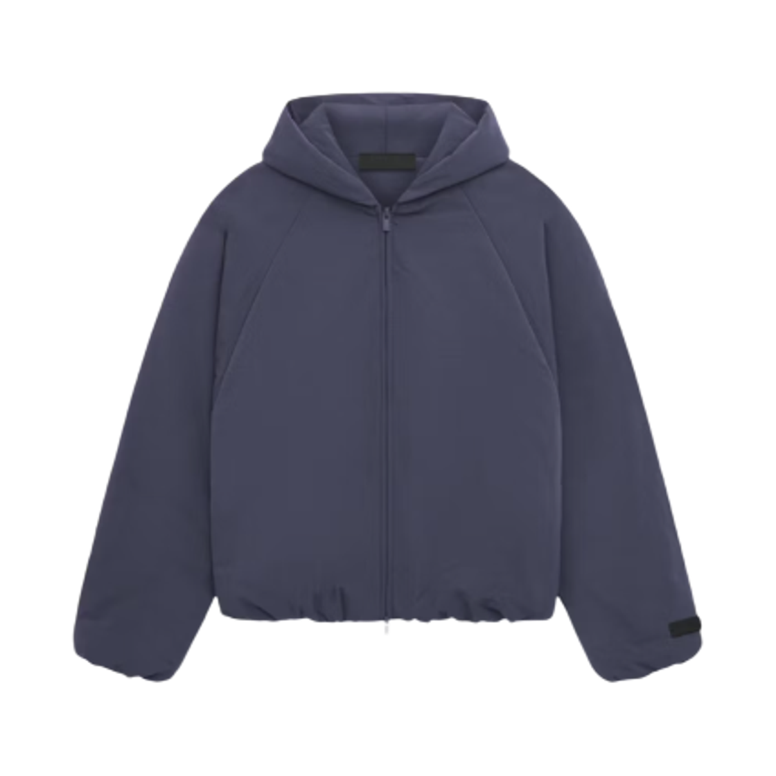 - Essentials Military Nylon Hooded Bomber Marine - 24FW