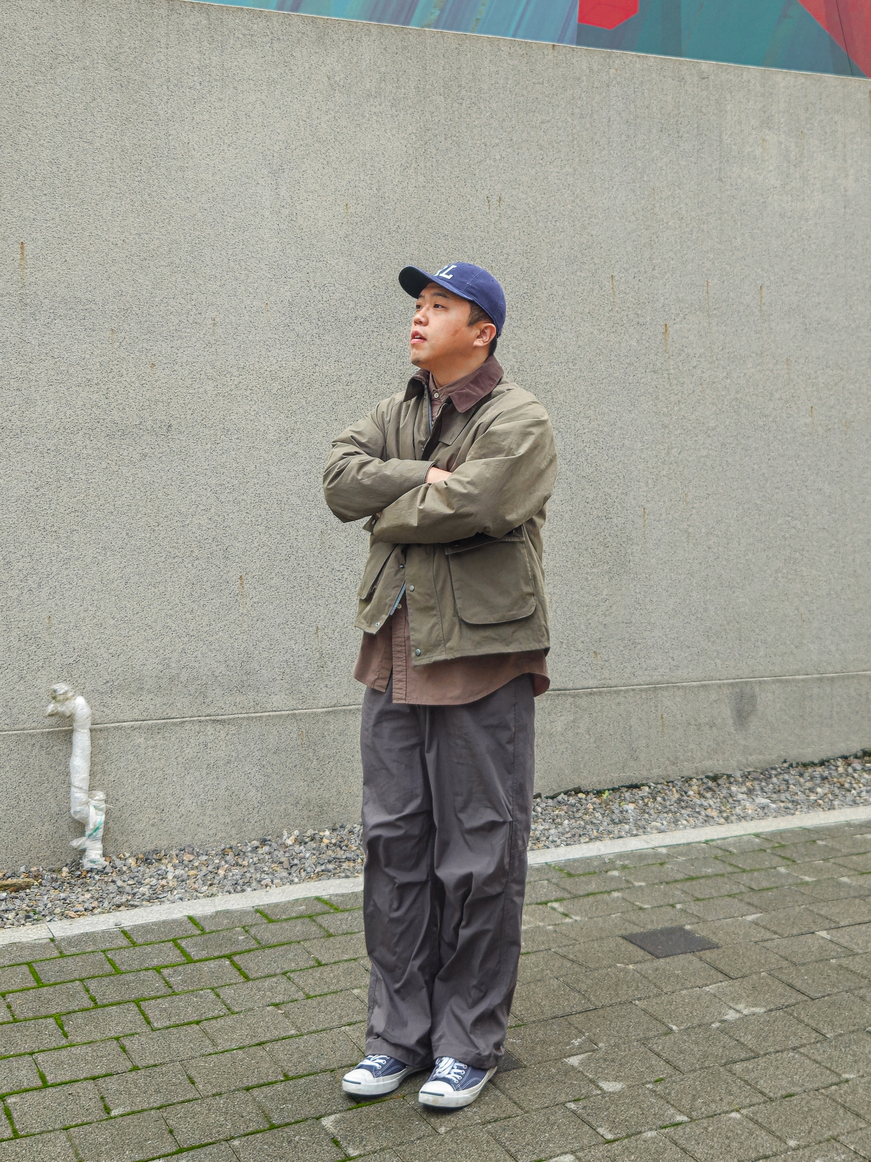 Converse x Fragment Jack Purcell Modern Navy 착용 스타일 - 2