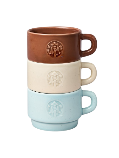 스타벅스 스태카 컬러 머그 볼 260ml (3개 세트)(Starbucks Stacka Color Mug Bowl 260ml (Set of 3)) - 1