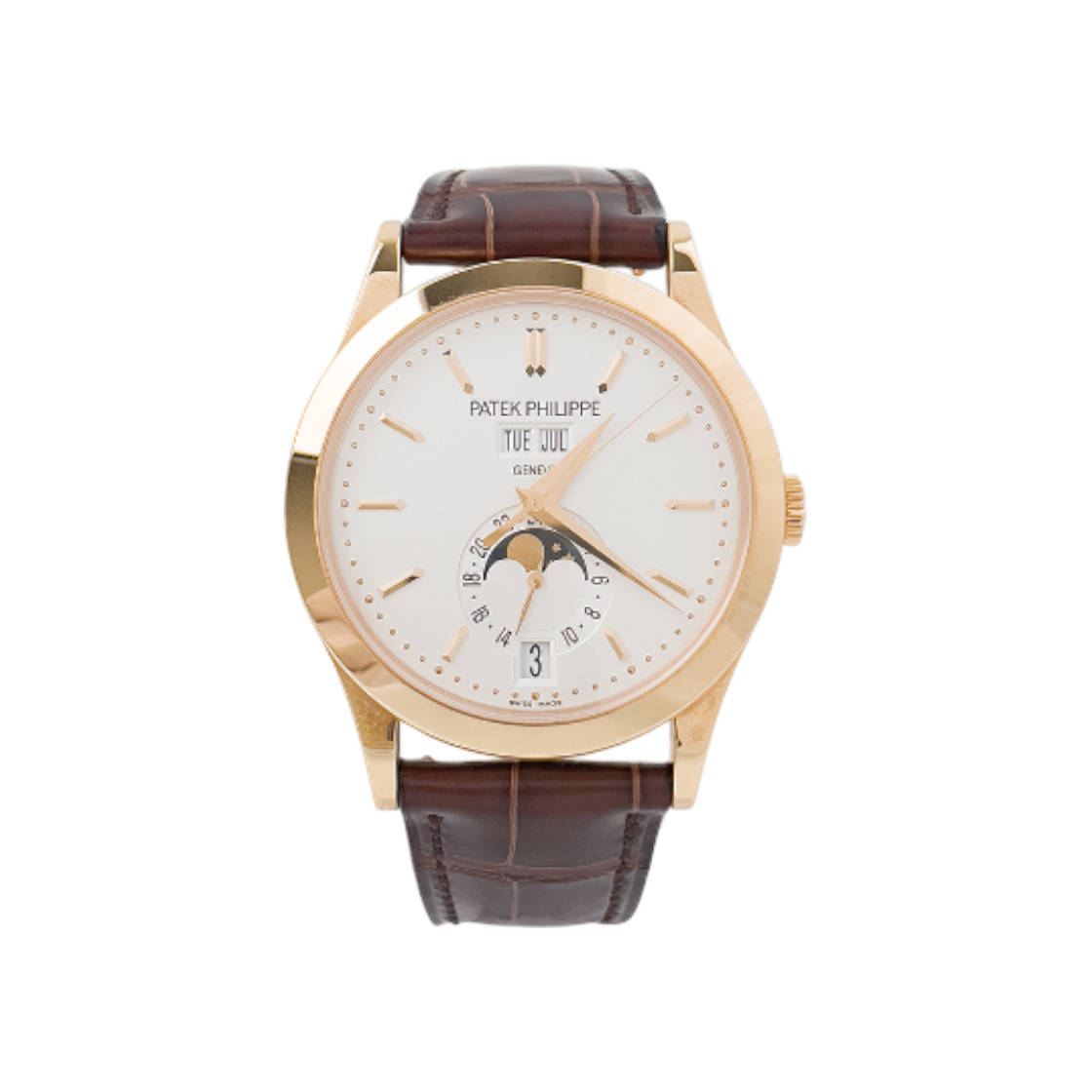 ITRWT38P5V5S Patek Philippe Annual Calendar Moonphase 5960 18K Rose Gold Opaline Silver Dial