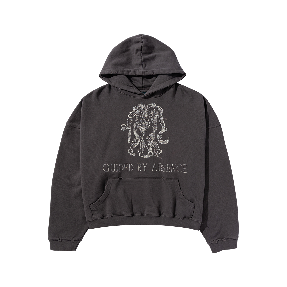 언더마이카 25FW 사인즈 오브 조디악 제미니 빈티지 후디 그레이