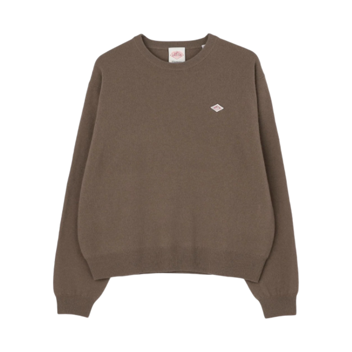 DT-0027 (W) Danton Lambswool Crewneck Knit Pullover Mocha