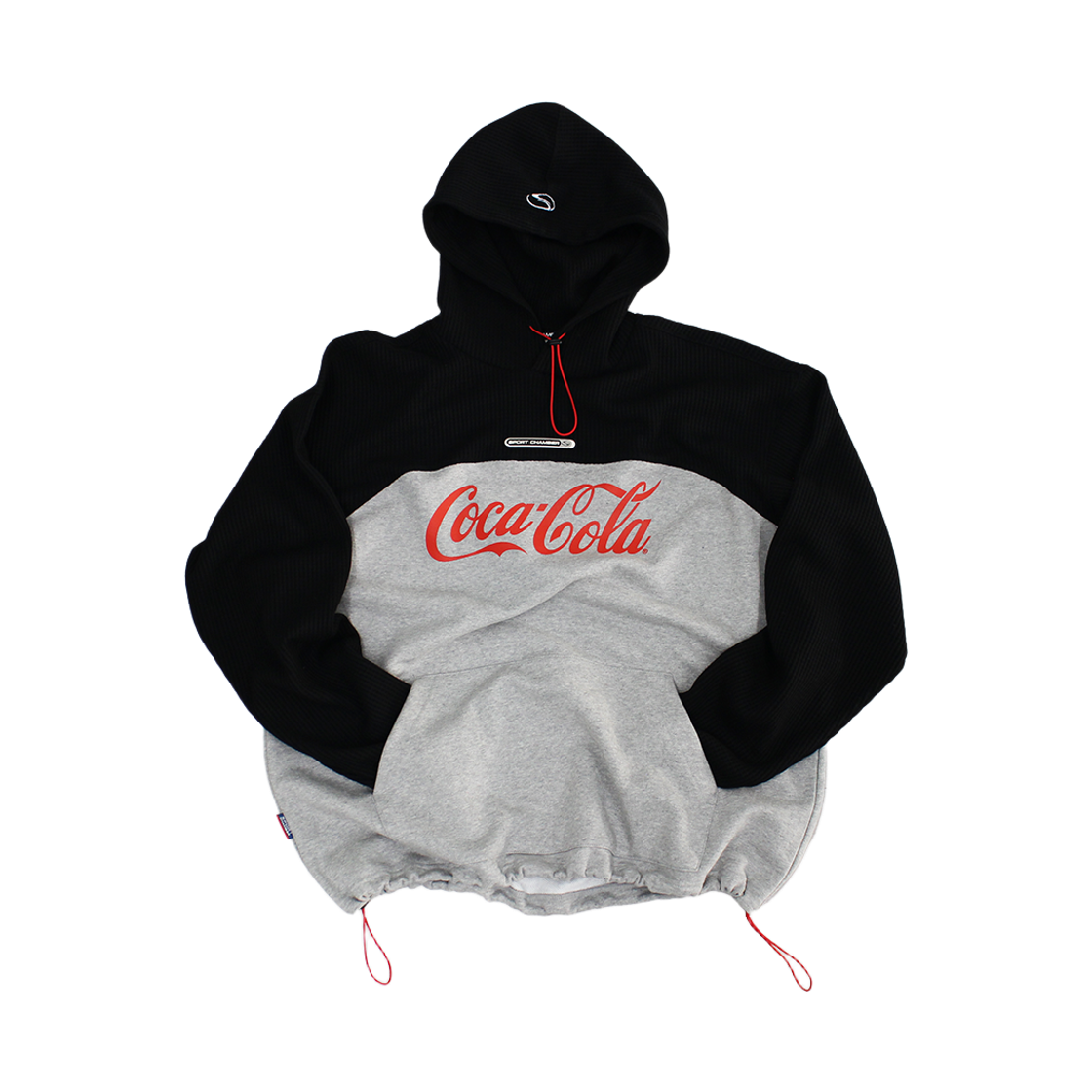 스포츠챔버 x 코카콜라 후드 티셔츠 블랙(SPORT CHAMBER x Coca-Cola Hood T-shirt Black)