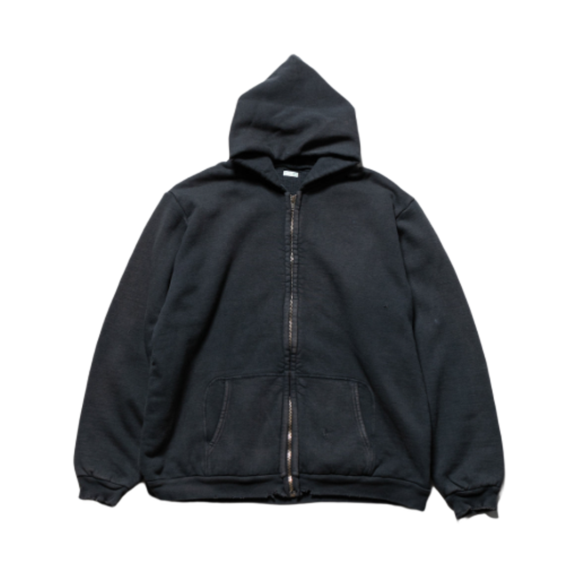 아프레쎄 빈티지 집 스웨트 후드 블랙 - 25FW(A.Presse Vintage Zip Sweat Hoodie Black - 25FW)