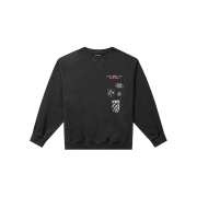 INSANE GARAGE Insane Graphic Sweat Shirt_Washed Black