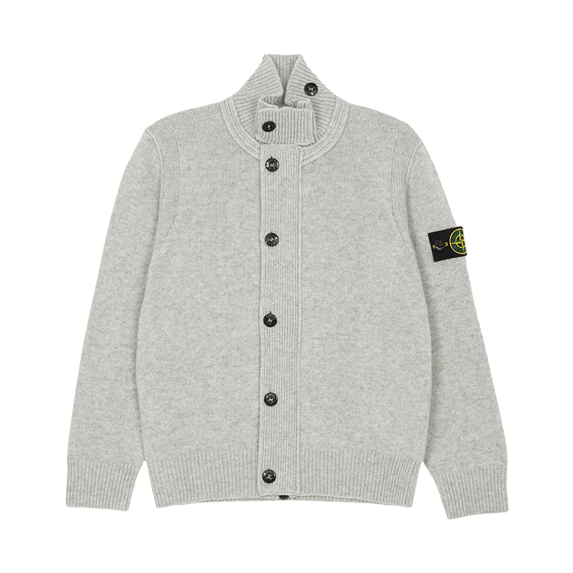 (키즈) 스톤 아일랜드 가디건 그레이((Kids) Stone Island Cardigan Gray)
