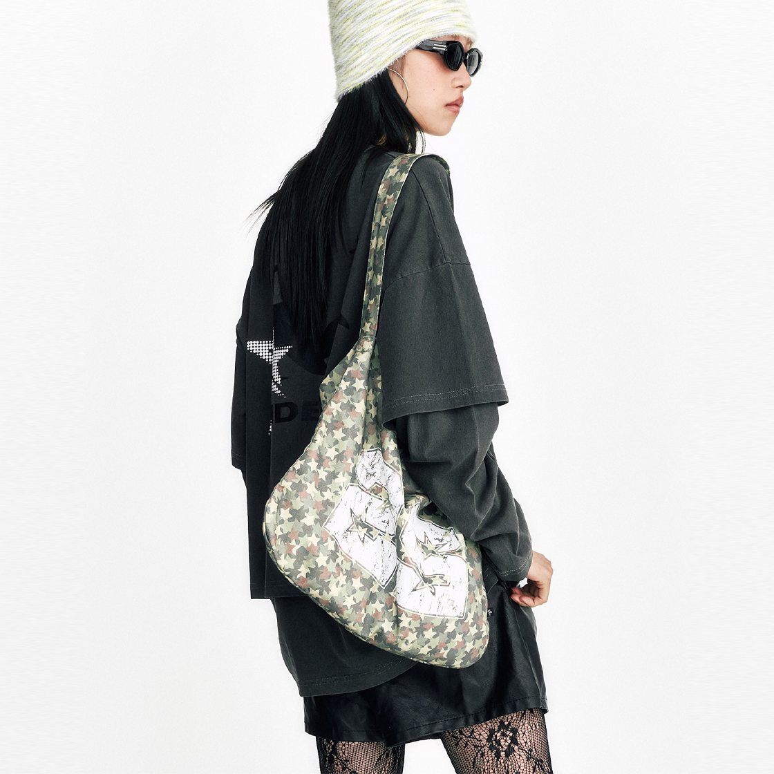 쎄르페 스타 카모 에코백 베이지(SSERPE Stars Comouflage Eco Bag Beige) - 2