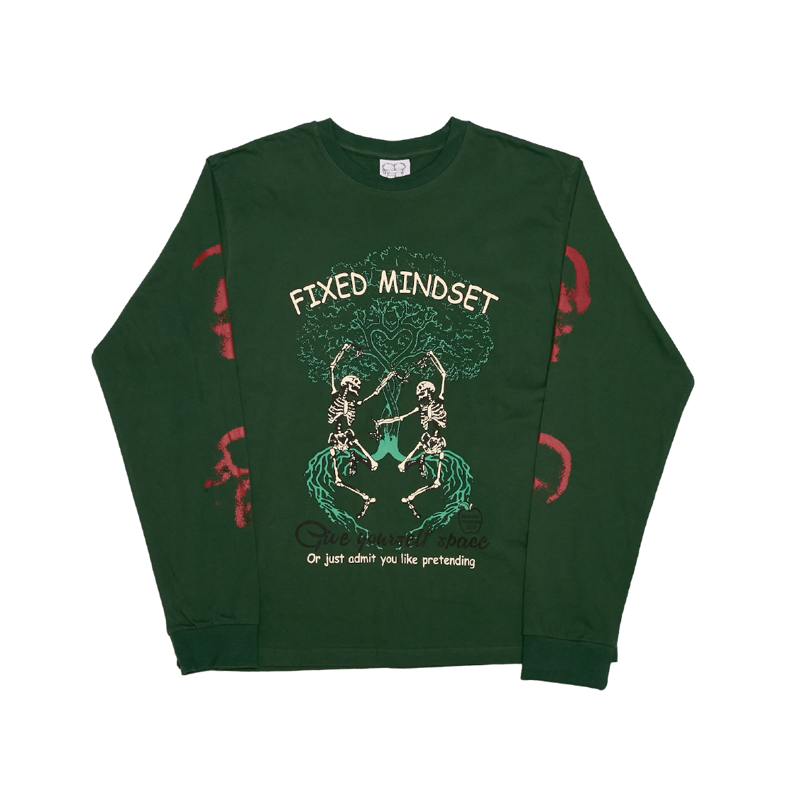 모스키토 머더러스 픽스 마인드셋 기브 유어 스페이스 롱슬리브 그린(Mosquito Murderers Fixed Mindset Give Yourself Space Long Sleeved Green)