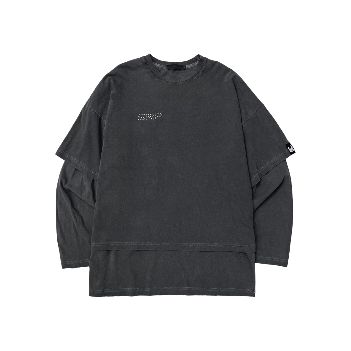 쎄르페 플레임 스타 레이어드 긴팔 티셔츠 피그먼트 차콜(SSERPE Flame Star Layered Long Sleeve T Pigment Charcoal)
