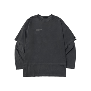 SSERPE Flame Star Layered Long Sleeve T Pigment Charcoal