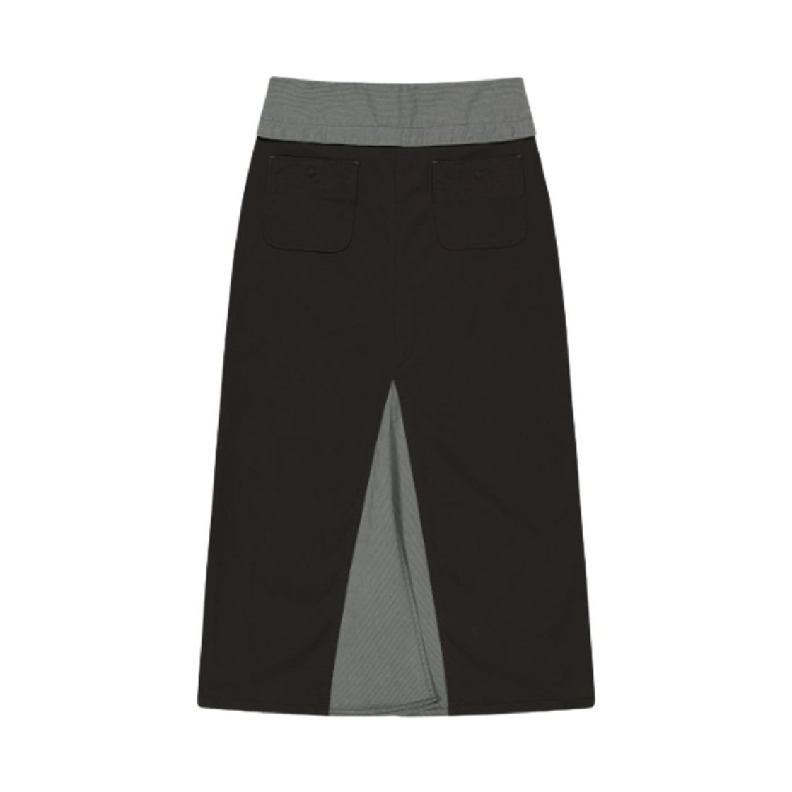 (W) 코이세이오 웨이스트 패널 스커트 웜 그레이((W) Coyseio Waist Panel Skirt Warm Grey) - 2