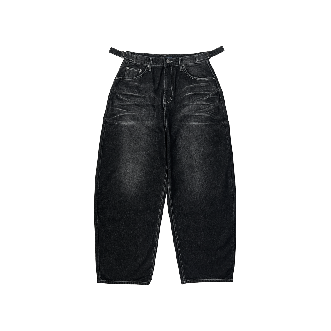 쎄르페 나이트 라이더 커브드 데님팬츠 블랙(SSERPE Night Rider Curved Denim Pants Black)
