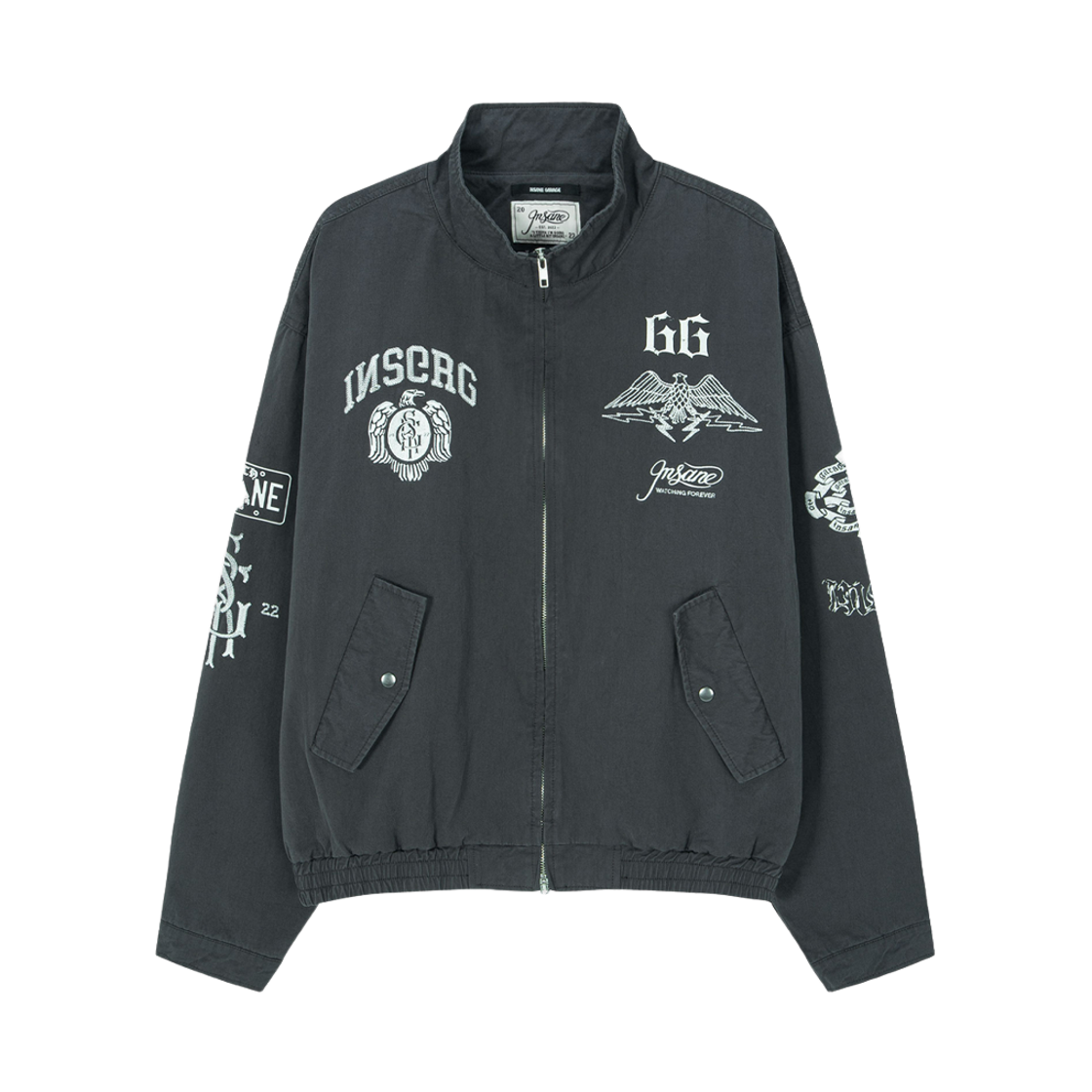 인세인개러지 인세인 해링턴 재킷 - 차콜(INSANE GARAGE Insane Harrington Jacket_Charcoal)