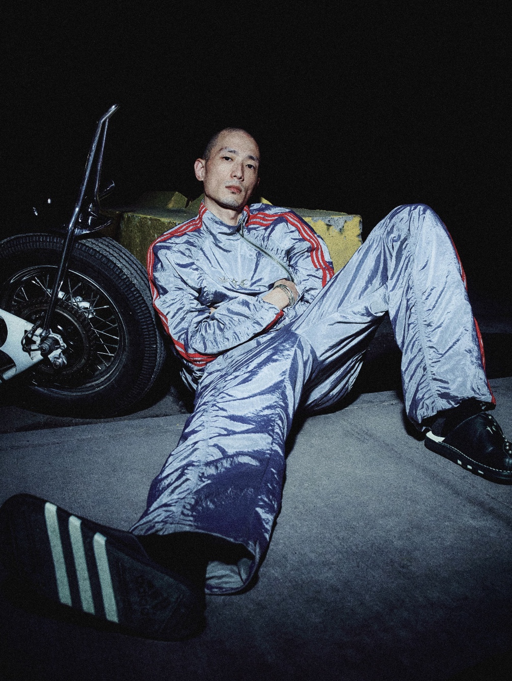 Adidas x Thug Club Teamgeist Sweat Hooded Zip Up Night Indigo - KR Sizing, Adidas x Thug Club Teamgeist Sweatpants Night Indigo - KR Sizing 착용 스타일 - 9