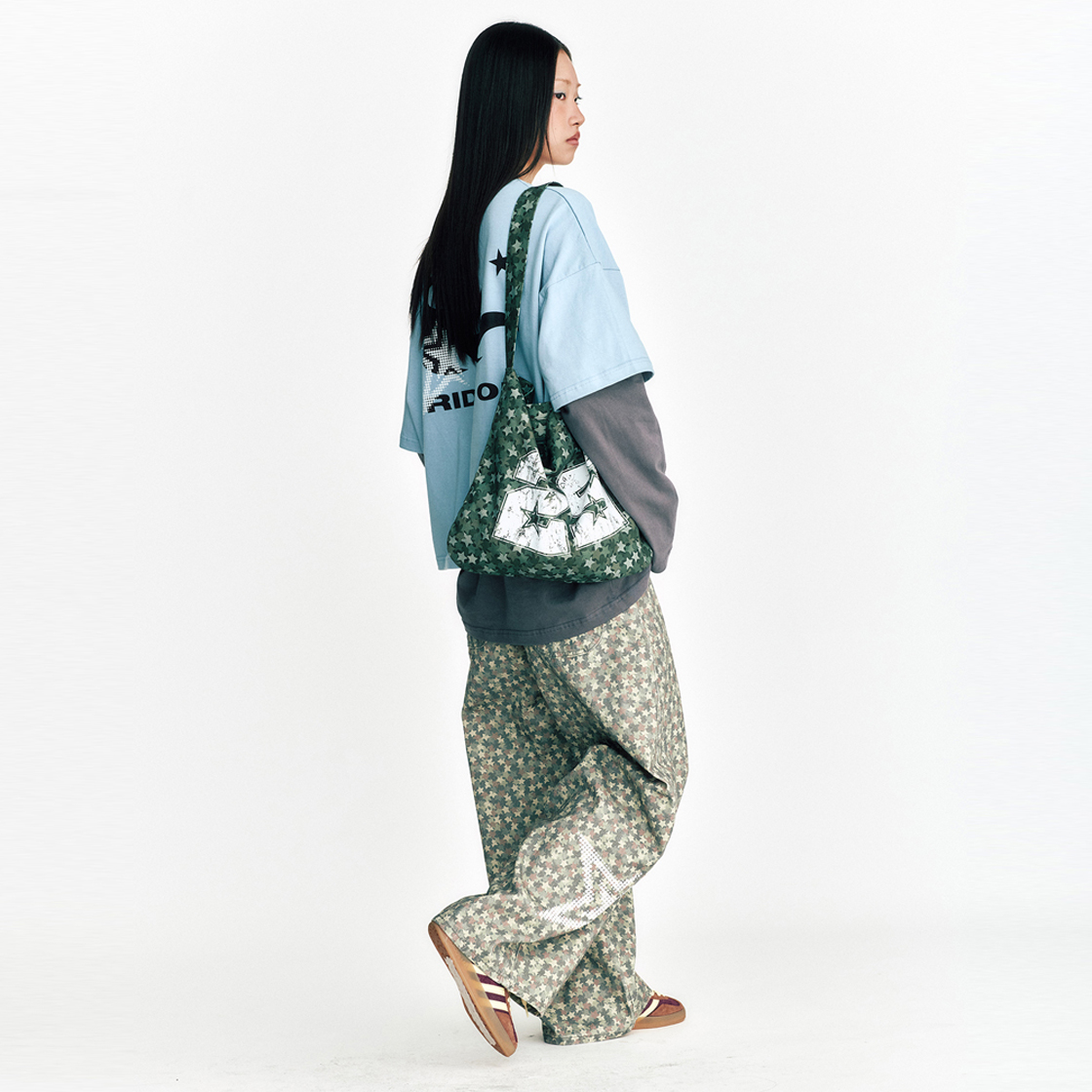 쎄르페 스타 카모 에코백 카키(SSERPE Stars Comouflage Eco Bag Khaki) - 3