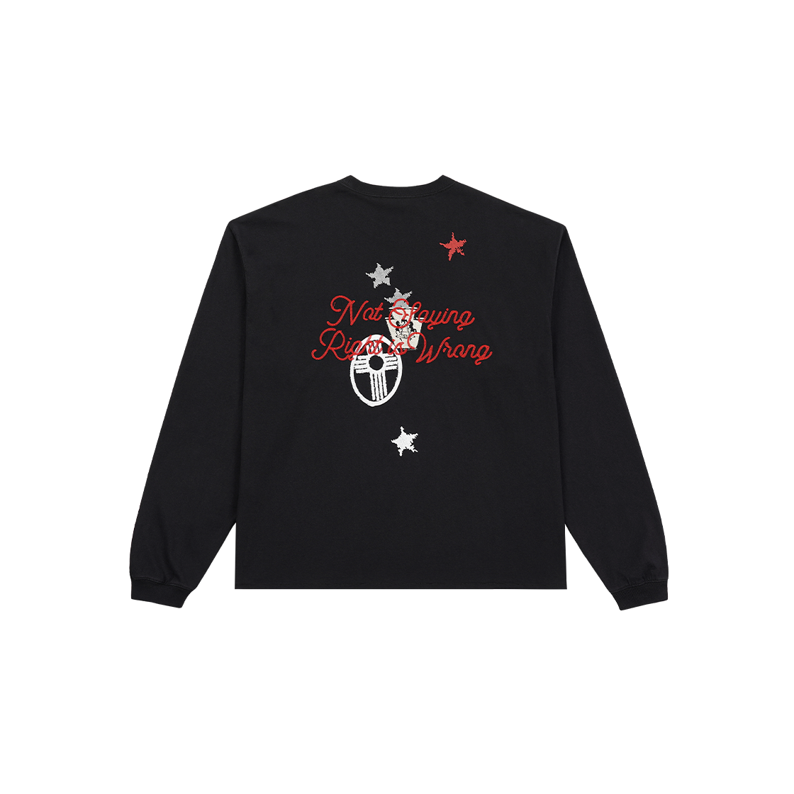 인세인개러지 인세인 엠브로이더드 그래픽 롱 슬리브 - 워시드 블랙(INSANE GARAGE Insane Embroidered Graphic Long Slv_Washed Black)
