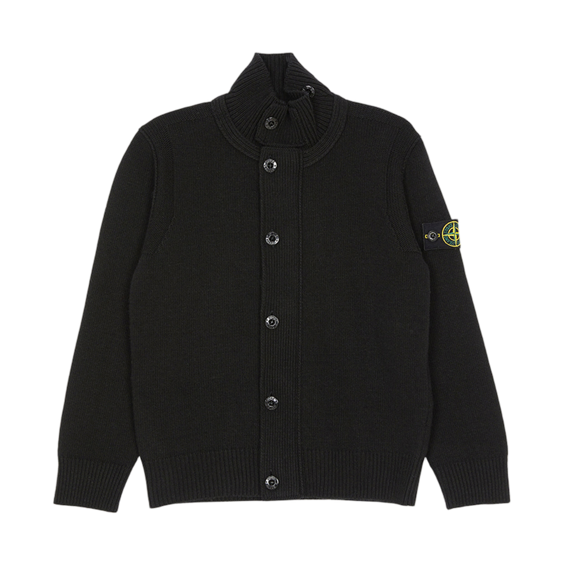 (키즈) 스톤 아일랜드 가디건 블랙((Kids) Stone Island Cardigan Black)