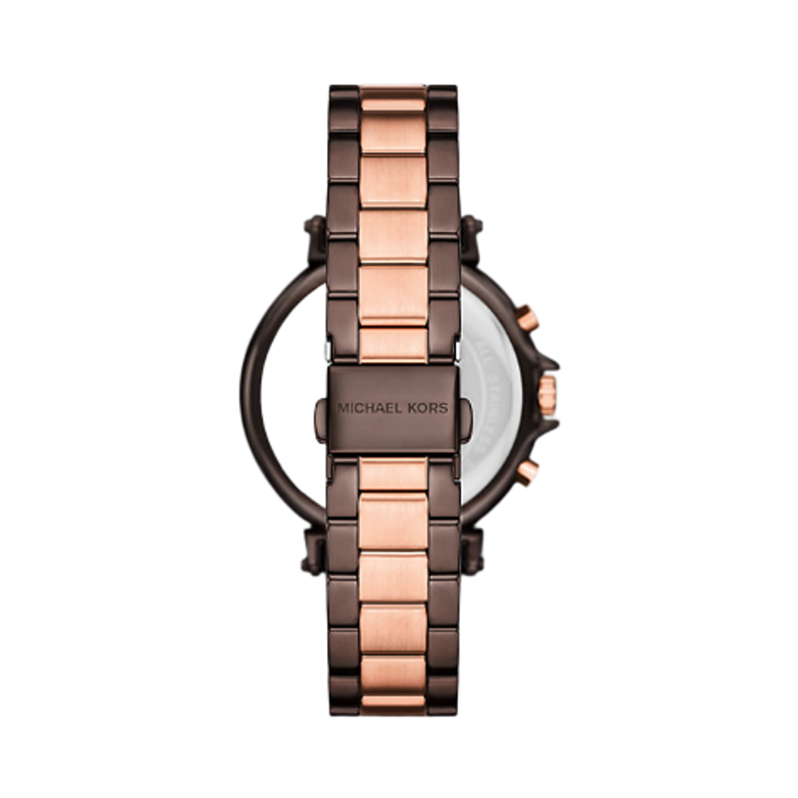 (W) 마이클 코어스 오버사이즈드 마렌 쿼츠 크로노그래프 40mm 워치 스테인리스 스틸 초콜릿((W) Michael Kors Oversized Maren Quartz Chronograph 40mm Watch Stainless Steel Chocolate) - 2